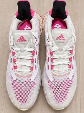 Adidas 4DFWD Pulse White Shock Pink Running Shoes 10.5 NWT
